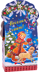 Сувенирный новогодний набор конфет "Веселих свят", 300г.