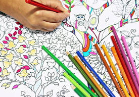 Розмальовки, аплікації та книги з наклейки