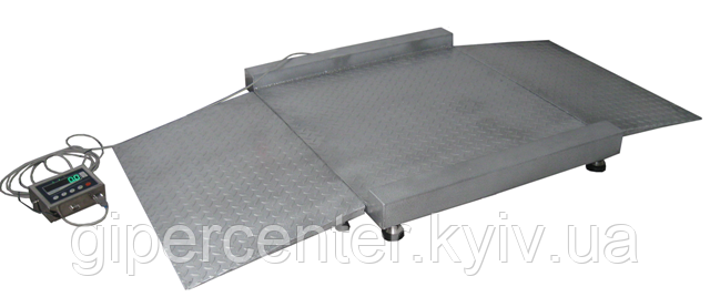 Ваги наїзні ТВ4-2000-0,5-Н(1500х1500)-N-12еh, НПВ: 2000 кг НЕРЖУВАЛЬНІ