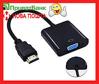 Переходник HDMI to VGA адаптер конвертер эмулятор монитора ( Майнинг riser райзер )