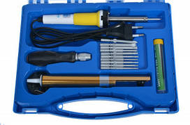 Набір для паяння в кейсі ZD 921A паяльник, набір викруток, олововідсмоктувач, припій, підставка