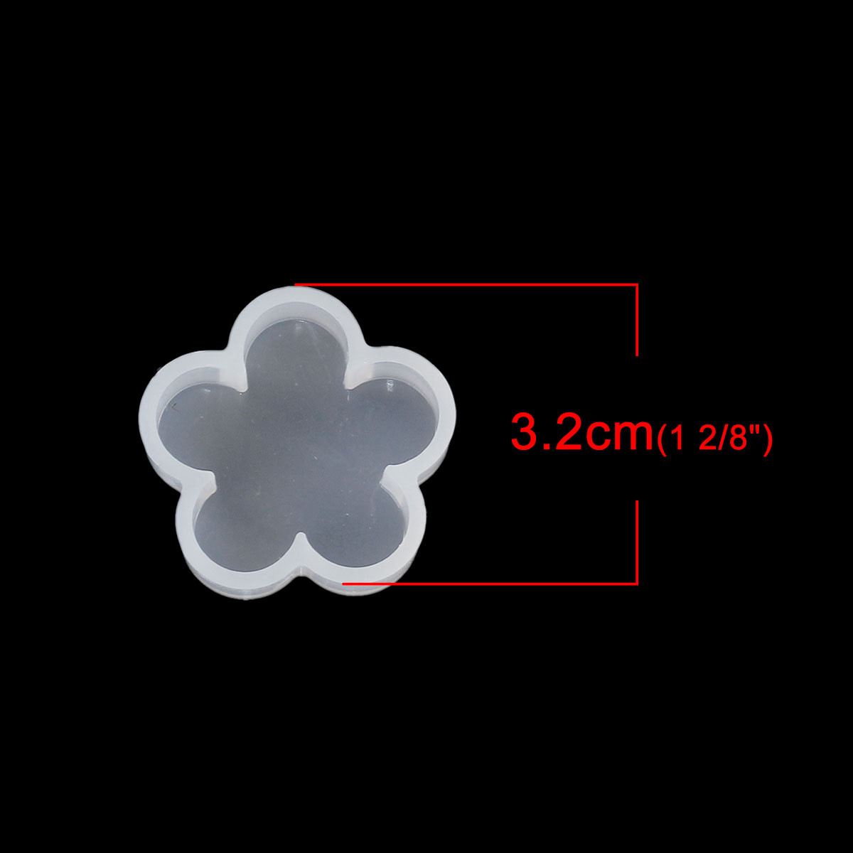 Форма для эпоксидной смолы Finding Молд цветок Белый Силиконовый 32 мм x 31 мм 20081286 - фото 2 - id-p625354066