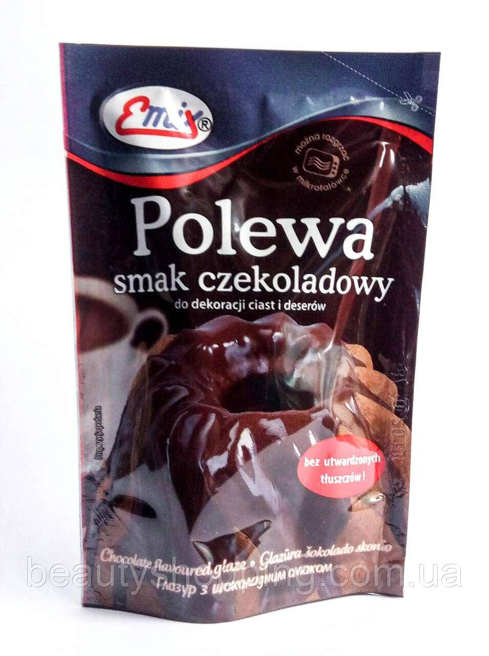Polewa smak czekoladowy глазурь для десертов с шоколадным вкусом Emix Польша - фото 1 - id-p625362629