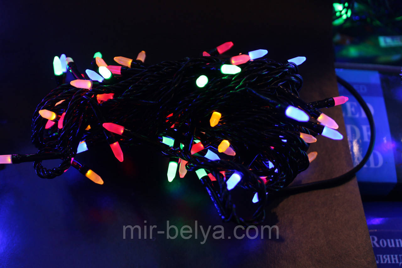 Світлодіодна гірлянда новорічна 100 Led Light Color, фото 1