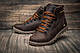 Черевики шкіряні зимові CAT Rider Nubuck Brown - фото 2 - id-p625370687