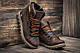 Черевики шкіряні зимові CAT Rider Nubuck Brown - фото 4 - id-p625370687