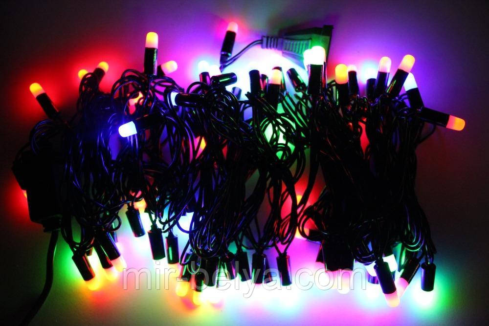 Світлодіодна гірлянда новорічна 100L RG/RB, фото 1