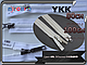 Блискавка трактор YKK біла 100см DADSP 2бегунка, фото 4