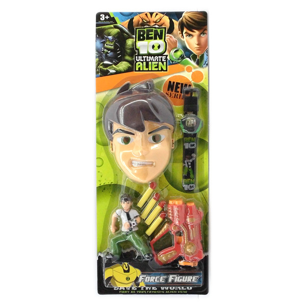 Ben ten Бен Тен Маска + пістолет + аксесуари + годинник