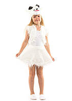 Детский карнавальный костюм Козочка белая мех (3-7 лет)