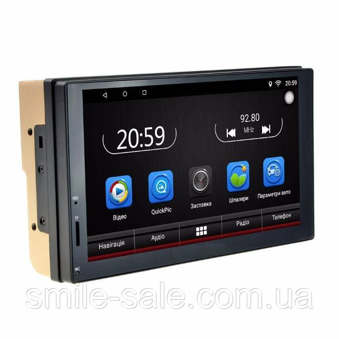 2 Din Автомагнітола Pioneer 7037 GPS, Wi-Fi, Bt Android 10, 16 ГБ+NAVITEL+КАМЕРА!