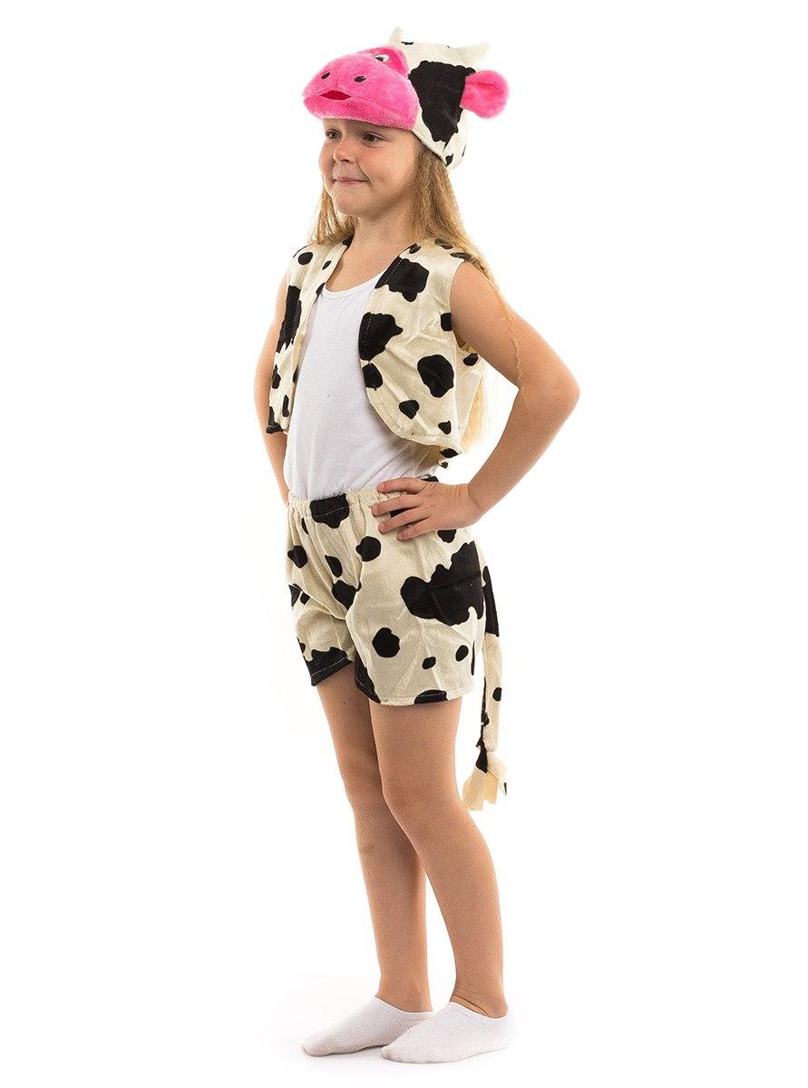 Детский карнавальный костюм Коровка мех (3-7 лет) - фото 1 - id-p625421474