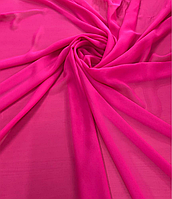 Ткань шифон на метраж (ш 150 см) розовый для поделок, блузок, платьев, сарафанов ,шалей, украшения залов.