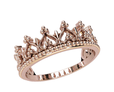 Корона Зернь кільце жіноче