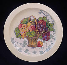 Красивая тарелка-декор в технике декупаж, ручная работа, дерево, 22 см, 180/150 (цена за 1 шт. + 30 гр.)