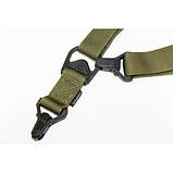 Тактичний збройовий 1-2 точковий ремінь Magpul MS3 МОЕ Gen1 (США) - ОЛИВА (зелений), фото 3