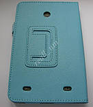 Блакитний шкіряний чохол-книжка для планшета LG G PAD 7 V400, фото 4