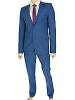 Однотонний чоловічий класичний костюм Legenda Class 2532 # 119 в синьому кольорі