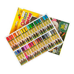 Пастель олійна (36 кольорів) Aihao "Oil Pastel"
