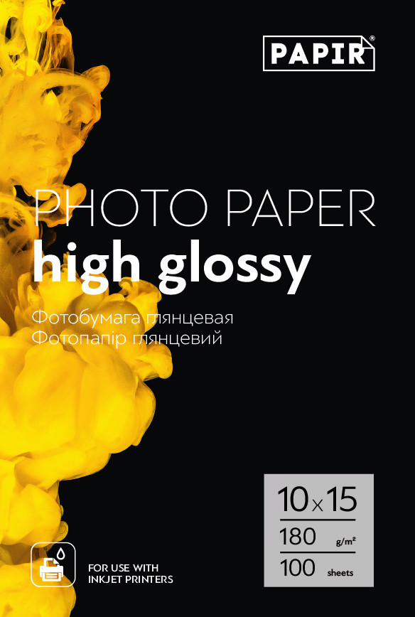 Фотопапір PAPIR 10*15 глянець 180g (100 л)