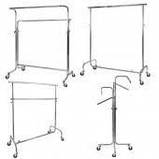 Металева стійка під одяг регульована висота 100-150см, фото 3