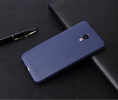 Чохол Meizu M5S силікон soft touch бампер темно-синій