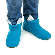 Хатні капці з вушками "Котики" блакитно білі