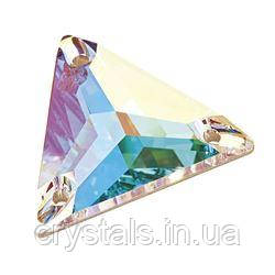 Пришивні кришталеві трикутники Preciosa (Чехія) 16 мм Crystal AB