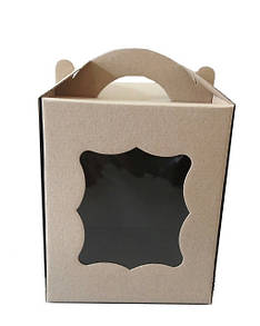 Коробка для паски 170х170х210 мм бура м/г KPP1