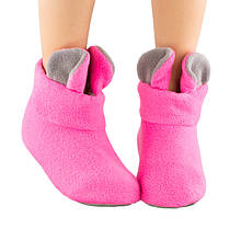 Хатні капці з вушками "Мишки" рожево-сірі