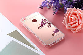 Чохол Huawei P8 Lite 2017 / P9 Lite 2017 / PRA-LX1 / Honor 8 Lite силікон дзеркальний рожеве золото