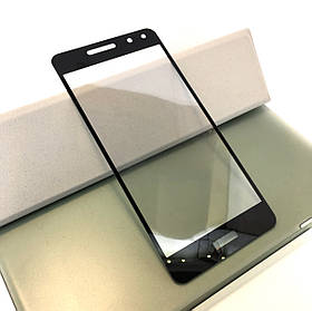 Huawei Y5, Y6 2017 захисне скло на телефон протиударне 3D Black чорне