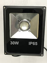 Світлодіодний лінзований прожектор SL-30Lens 30W 12-24V DC червоний IP65 Slim Код.59872, фото 3