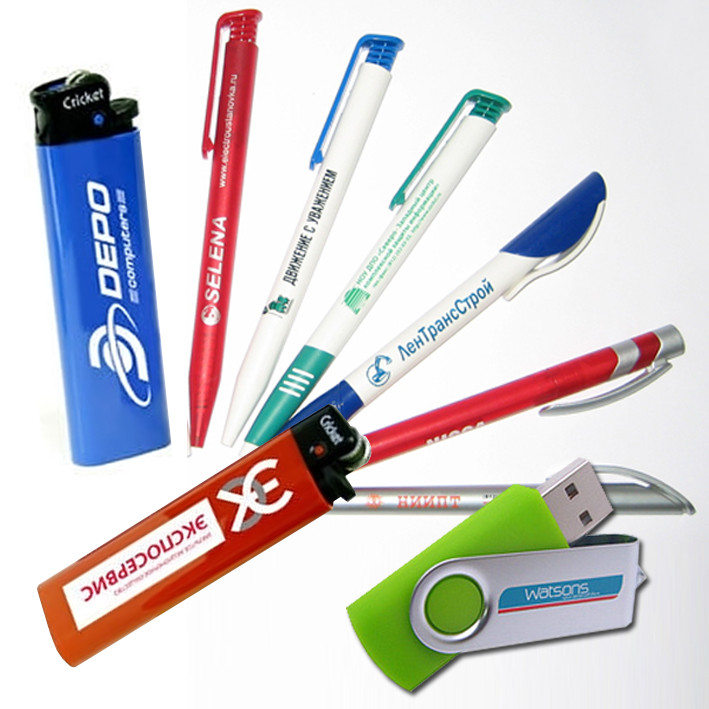 Ручки, запальнички, флешки з логотипом