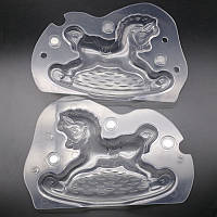 Полікарбонатна форма для шоколаду Конячка-гойдалка 3D