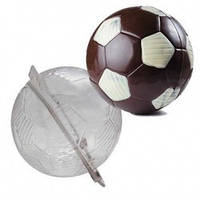 Полікарбонатна форма для шоколаду Футбольний м'яч 3D великий 15 см
