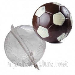 Поликарбонатная форма для шоколада Футбольный мяч 3D большой 15 см (ID ...