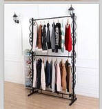 Підлогова стійка під одяг двоярусне 2 м, фото 2