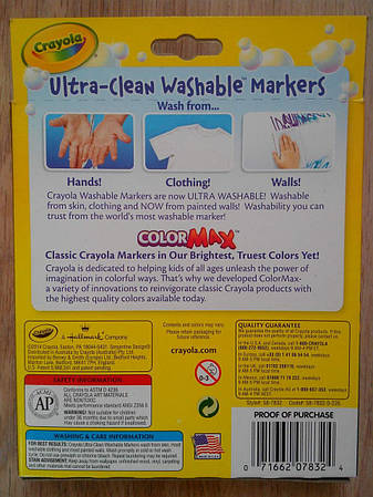 Crayola змивні маркери 10 шт. (Washable markers CRAYOLA), фото 3