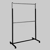 Стійка дворівнева під одяг 1.5 м регульована, фото 2