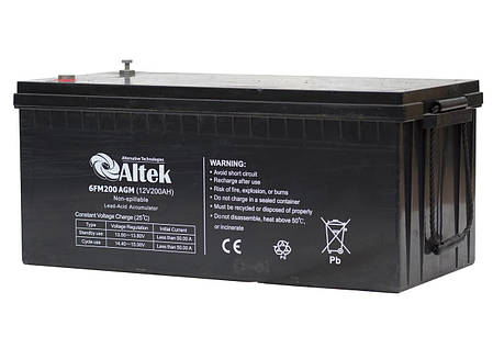 Акумулятор ALTEK ABT-200-12-GEL, фото 2