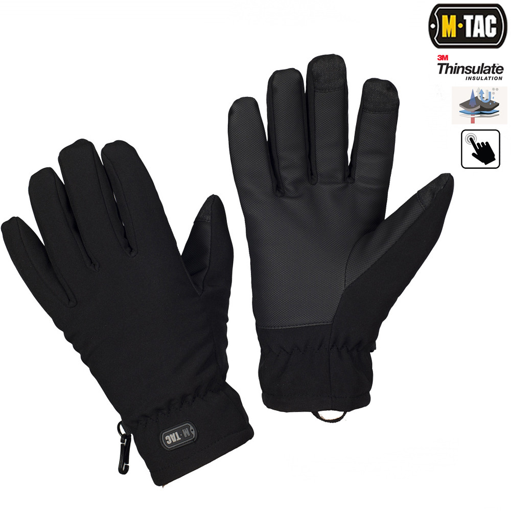 M-TAC ПЕРЧАТКИ SOFT SHELL THINSULATE BLACK, фото 1