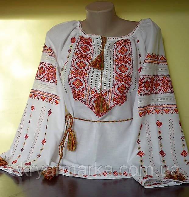 Вишита сорочка "Квітковий водограй"