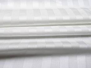 Постільна білизна ТЕТ Страйп сатин білий (євро), фото 2