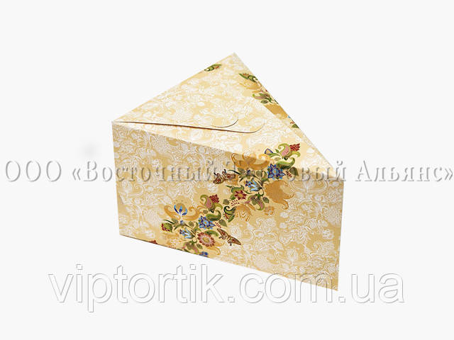 Паковання для одного шматочка торта No3 — 150х110х90 мм, фото 1