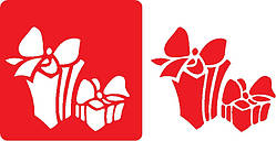 Трафарет самоклейний багаторазовий НГ_59, 10х10см