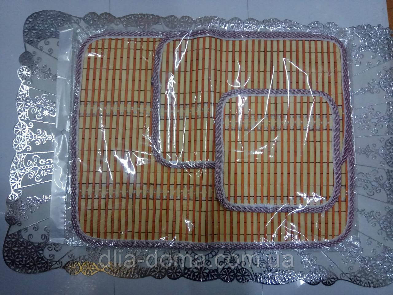 Набір серветок бамбук 3 шт., фото 1