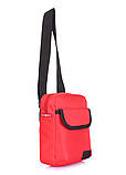 Чоловіча текстильна сумка з ременем на плече POOLPARTY Extreme червона, фото 4