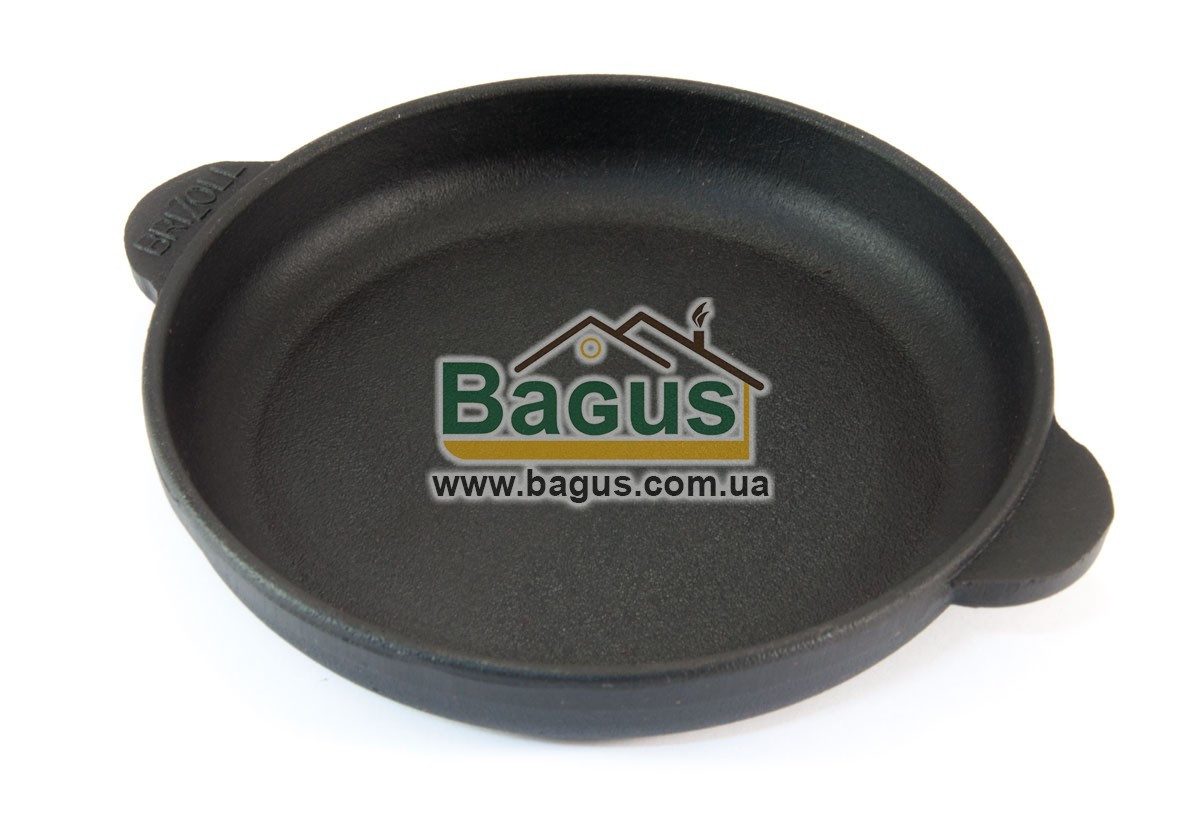 Сковорода чавунна порційна 160х25мм, посуд чавунний Brizoll (Україна) H1625