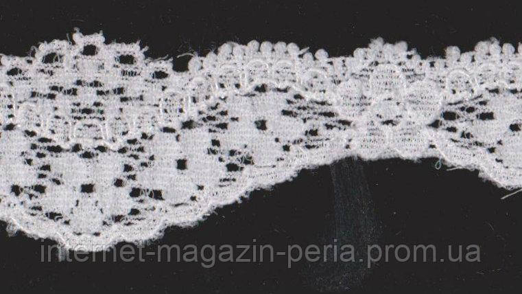 Мереживо No 2021-10 beyaz 2,5 см, фото 1